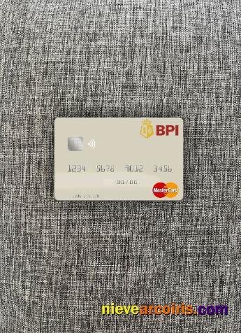 Philippines Bank of the Philippine Islands mastercard photolook